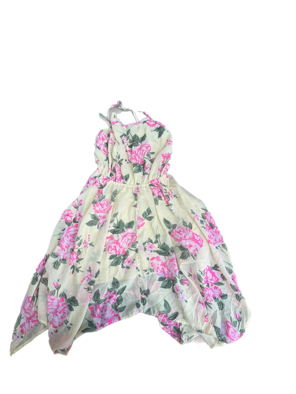 Girls Pink Floral Summer dress